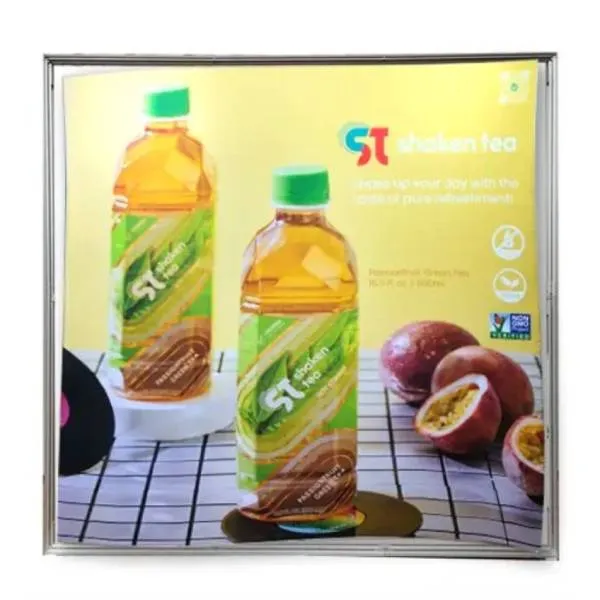 Place the graphic panel over the front of the frame.