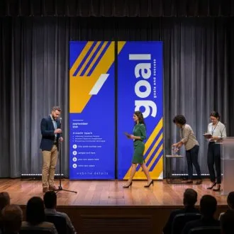 Conference Stage & Speaker Backdrops