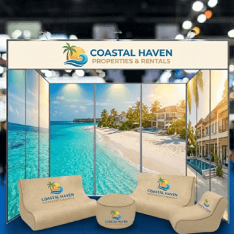 Enhances in-store promotions with vibrant, easy-to-place