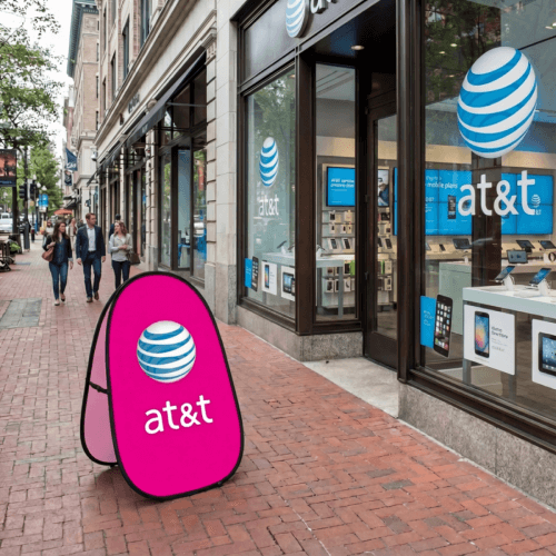 Sidewalk advertising