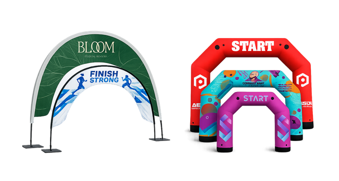 Standing Custom Event Flags Custom Flags - No Size Limits, Personalized, Durable Flags | Lush Banners