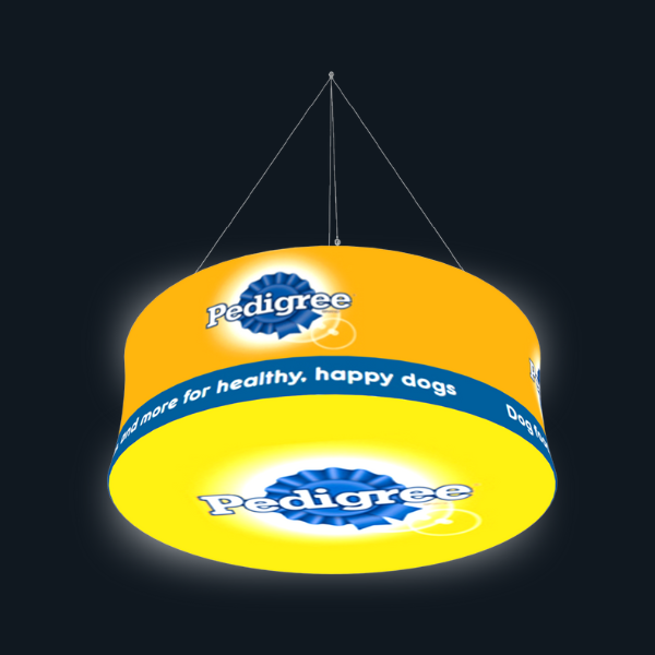 LED Circle Hanging Banners | Lush Banners