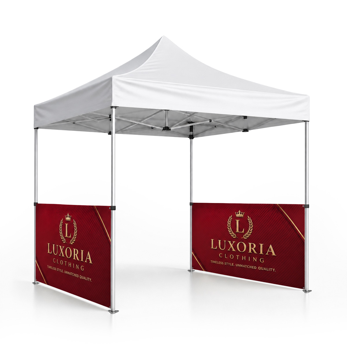 Custom Printed Half Wall Or Side Panel For Canopy Tent| Lush Banners